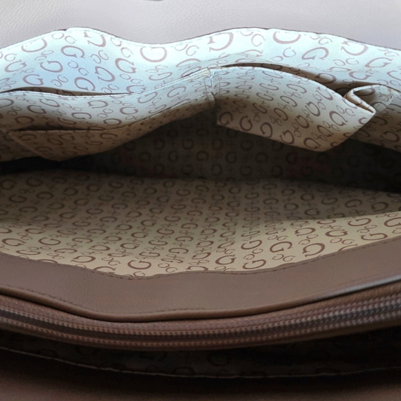 Guess Light Pink Monogram Tote with Pouch - Picture 9 of 15